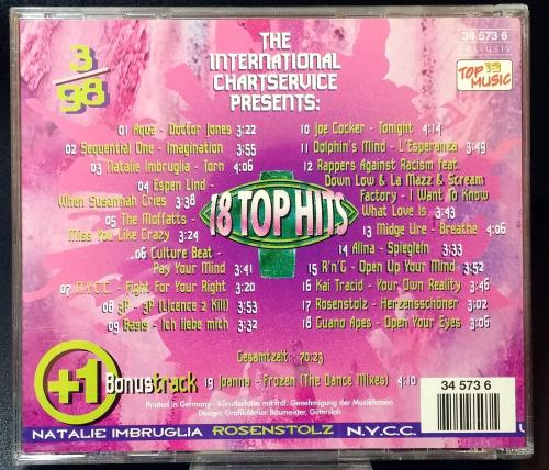 18 TOP HITS  3/ 98 + Bonustrack ✰The International Chartservice Musik CD ✰ Top 13 Music ✰