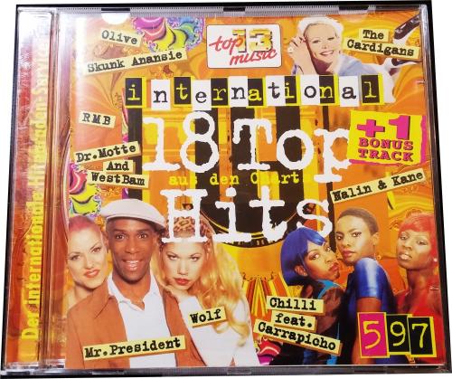 18 TOP HITS  5/97 + Bonustrack ✰The International Chartservice Musik CD ✰ Top 13 Music ✰