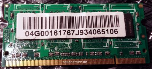 A-DATA HYOVF1A0834ZJ 1 GB Netbook RAM |  PC2-6400S-666-12