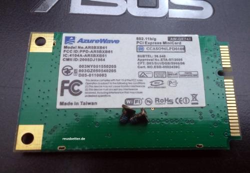 AzureWave AR5BXB61 Notebook | PCI Express MiniCard | Wifi WLAN | AW-GE740