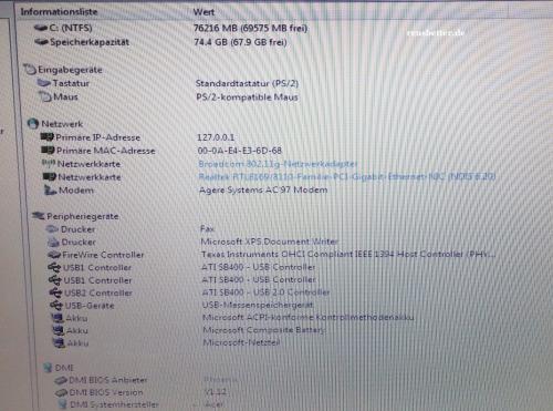 Acer Aspire Notebook ☑️ 5021WLMi ☑️ AMD Turion 1.6 GHz ☑ 15,4 WXGA ☑️