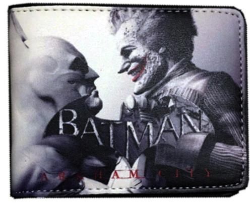 Batman und Joker Motiv Geldbörse - Portemonnaie - Schwarz - Grau