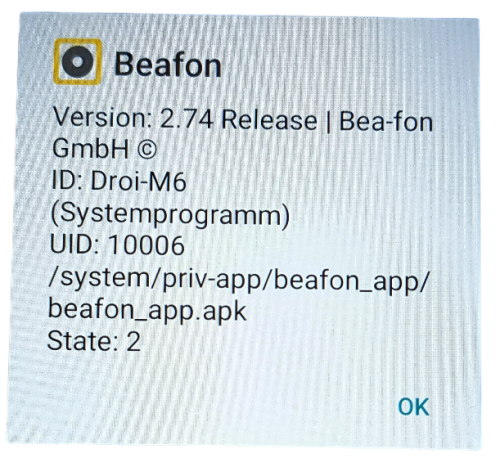 Beafon M6 Smartphone M6 Android 9.0 - 32 GB - 2GHz - WLAN, 4G (LTE) - 6.26 Zoll - Schwarz