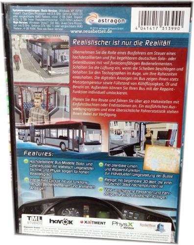 Bus-Simulator 2012 PC Spiel DVD Box