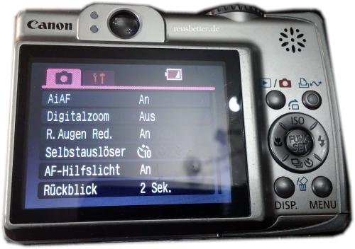 Canon PowerShot A560 7,1 MP | Digitalkamera | Silber | 1GB SD Karte | 4x Zoom