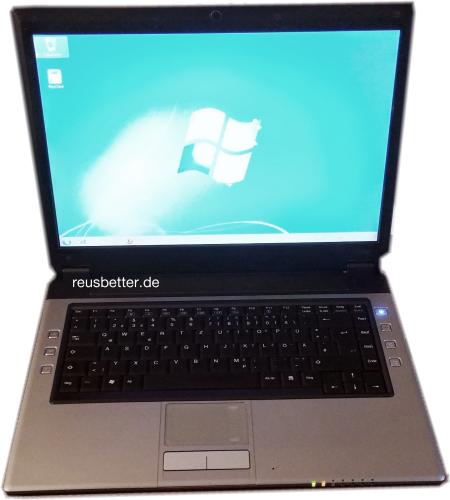 Clevo M665S Notebook ☑️ Intel Cel.1.6 GHz ☑️ incl Tasche und Software ☑️ 15,4 Zoll WXGA