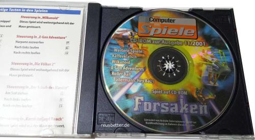 Computer Bild Spiele Ausgabe 11 /2001〄 incl. Forsaken 〄 PC CDROM