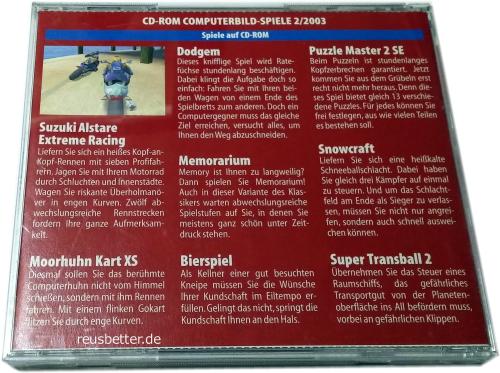 Computer Bild Spiele Ausgabe 2/2003 ☑️  Suzuki Alstare Extreme Racing ☑️ PC CDROM