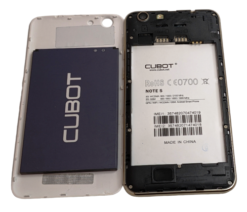 Cubot Note S - 5265C Dual-Sim Smartphone, Android, 5.5 Zoll, 1,3 GHz, 5MP Kamera