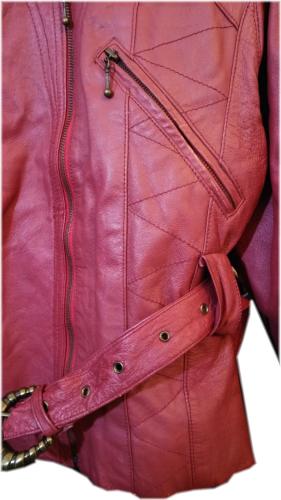 Damen Lederjacke ✰  Vintage ✰  80er NDW ✰ Burgundy