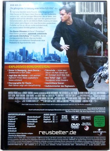 Das Bourne Ultimatum von Paul Greengrass | DVD Movie | gebraucht