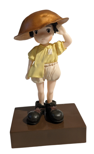 Das letzte Glühwürmchen Setsuko Figur mit Helm und Verpackung Studio Ghibli