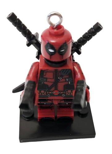 Deadpool LOZ Schlüsselanhänger Ψ Set mit Waffen Ψ Lego Motiv Handy Anhänger