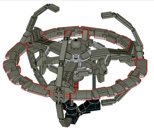 Deep Space Nine Station - MOC Blocks Modelbausteine - 28 cm