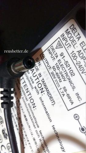 Delta Elektronics Notebook Netzteil ADP-36HB ☣ 20V-1.7A ☣ AC Adpater