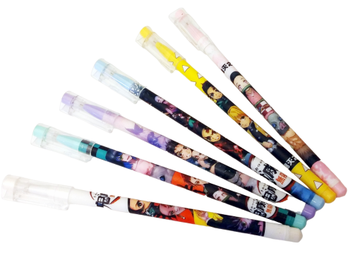 Demon Slayer All Stars シ Fine Liner - Gel Liner Set シ 6 Stück Set シ Kimetsu no Yaiba