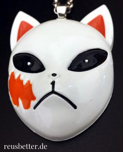 Demon Slayer Sabito Maske Halskette シ Cosplay Motiv Kette シ