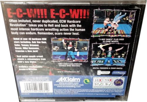 ECW HARDCORE REVOLUTION SEGA Dreamcast Spiel