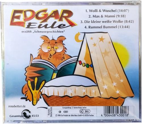 Edgar die Eule erzählt " Schmusegeschichten " ✰ Kinder Hörbuch CD