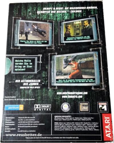 Enter The Matrix ☑️ PC - DVD-Box ☑️ Computerspiel