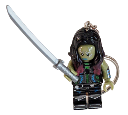 Gamora Metall Schlüsselanhänger シ LOZ Baustein Set シ DIY Geschenk