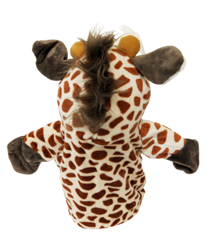 Handspielpuppe Giraffe シ Handpuppe mit Klappmaul シ weiß-braun