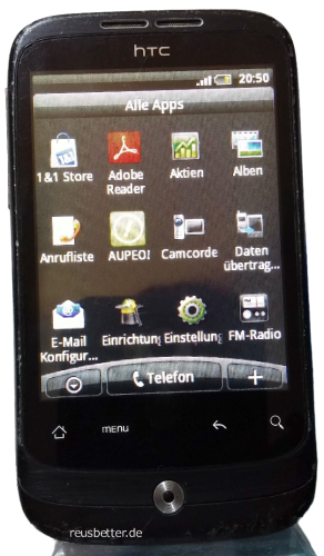 HTC Wildfire A3333 Smartphone ☢ 5MP ☢ Android 2.1 ☢ 3.2 Zoll