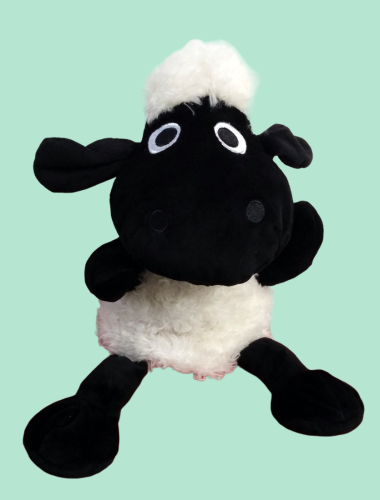 Handspielpuppe Schwarzes Shaun Schaf | NICI | Samtplüsch