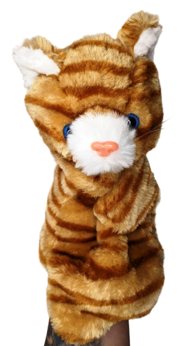 Tiegerkatze Handspieltier シ Handpuppe シ Webpelz Katze Handpuppe