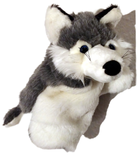 Handspieltier Handpuppe | kleiner Wolf | Webpelz