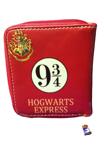 Harry Potter Hogwarts Express 9 3/4 Portemonnaie |  Leder Rot