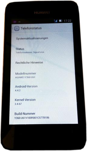 Huawei Ascend Y360-U61 Smartphone ☑ schwarz ☑ Ohne Simlock ☑ Android Handy