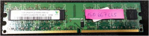 PC Arbeitsspeicher ► Hynix 1 GB HYMP112U64CP8 ► CL5