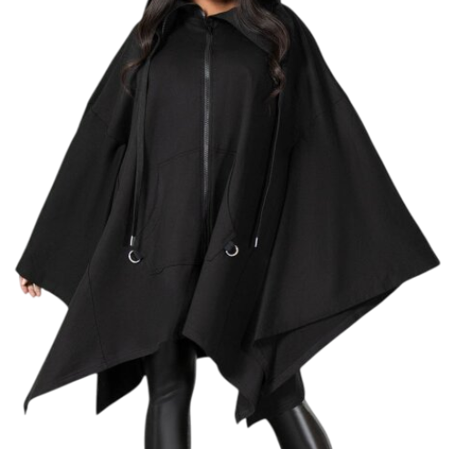 KILLSTAR - Damen Kapuzenmantel - Poncho- Lightworks Cloak L XXL