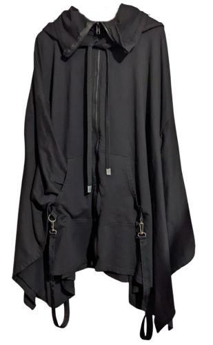 KILLSTAR - Damen Kapuzenmantel - Poncho- Lightworks Cloak L XXL