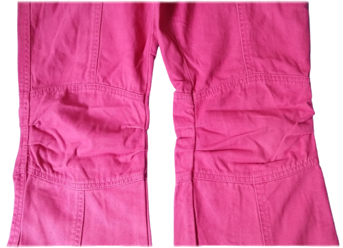 Kinder Cargohose Jeans シ für Mädchen シ Pink シ Größe 158 シ von Lamici