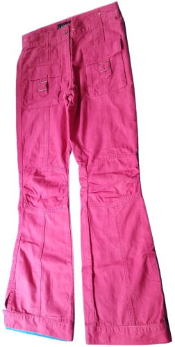 Kinder Cargohose Jeans シ für Mädchen シ Pink シ Größe 158 シ von Lamici