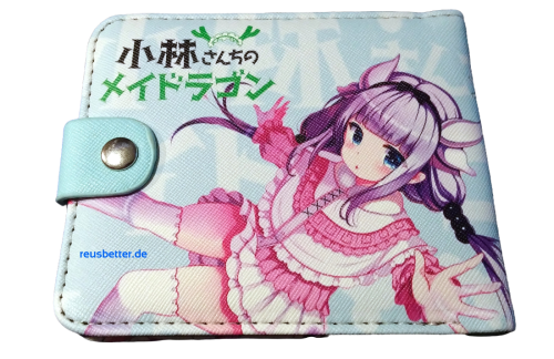 Brieftasche Kobayashi-san Chi no Maid Dragon | Anime Kanna Kamui Motiv Klappgeldbörse