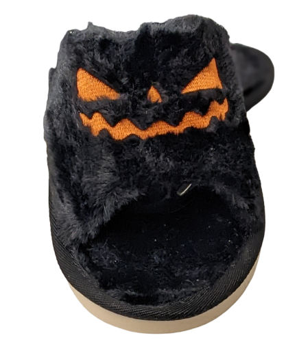 Plüsch Hausschuhe - Kürbis Ghostface Jack - Slipper Schwarz Unisex