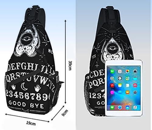 Ouija Board - Schulterrucksack - Unisex Magie Schultertasche Schwarz