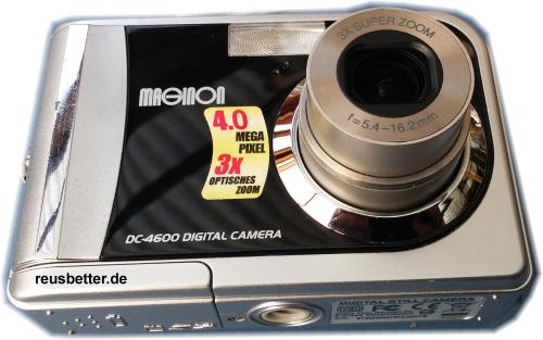 Maginon DC4600 Digitalkamera - 4 MP - PictBridge-Funktion