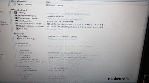 Medion MAM2120 MD97300 Notebook | AMD 1.8 GHz | 15.4 Zoll