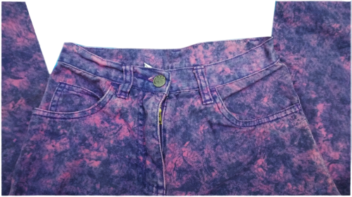 Kinderjeans mit Baticmuster Lila Pink - Crash One - 128