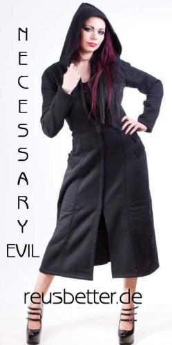 Damen Kapuzenmantel von Necessary Evil - Alcis - Korsett Mantel - XL