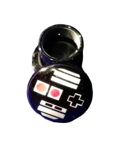 Motiv Nintendo NES Retro Controller Tunnel | Expander - Plugs | Schwarz | 8 mm - 12 mm | 3 Größen