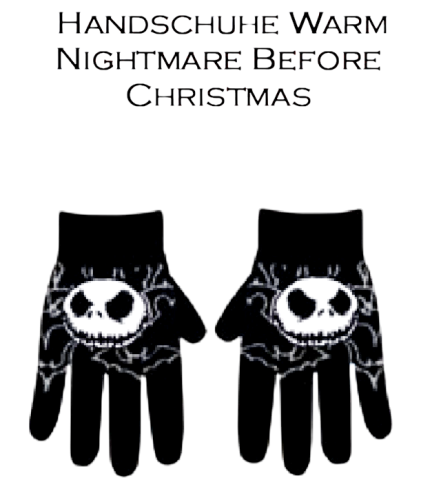 The Nightmare Before Christmas Handschuhe Jack Skellington