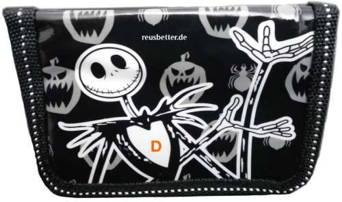 Nightmare Before Christmas Geldbörse | Jack Skellington Portemonnaie Schwarz