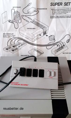 Nintendo Entertainment System NES Original | und Nintendo NES FOUR SCORE | 2 Kontroller