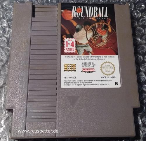 ROUNDBALL 2 on 2 Challenge Nintendo NES Spiel Nintendo Entertainment System