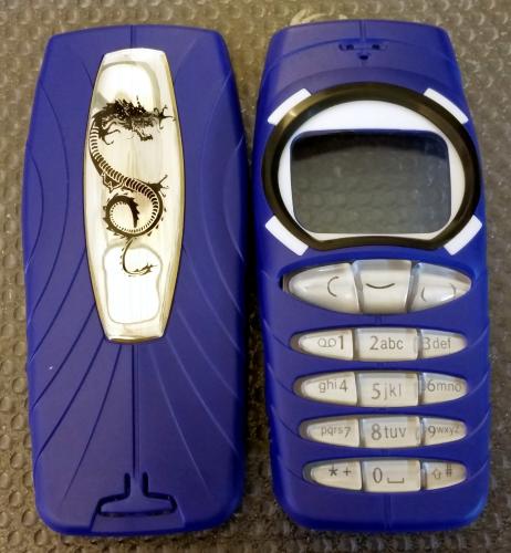 Nokia 3310-3330 Fullcover ☛ Dragon Stahlblau ☛ Nokia Ersatzhülle